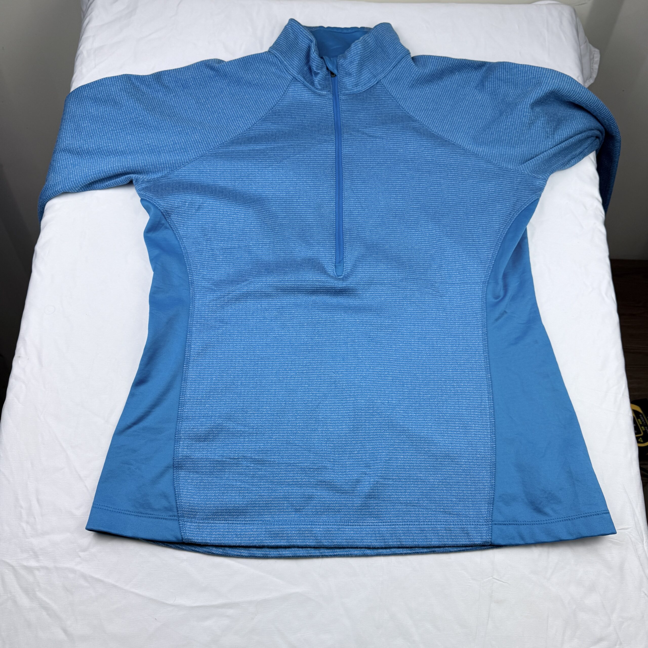 Polerón Técnico Columbia 1/4 Zip Azul Turquesa Talla L Mujer - Imagen 3