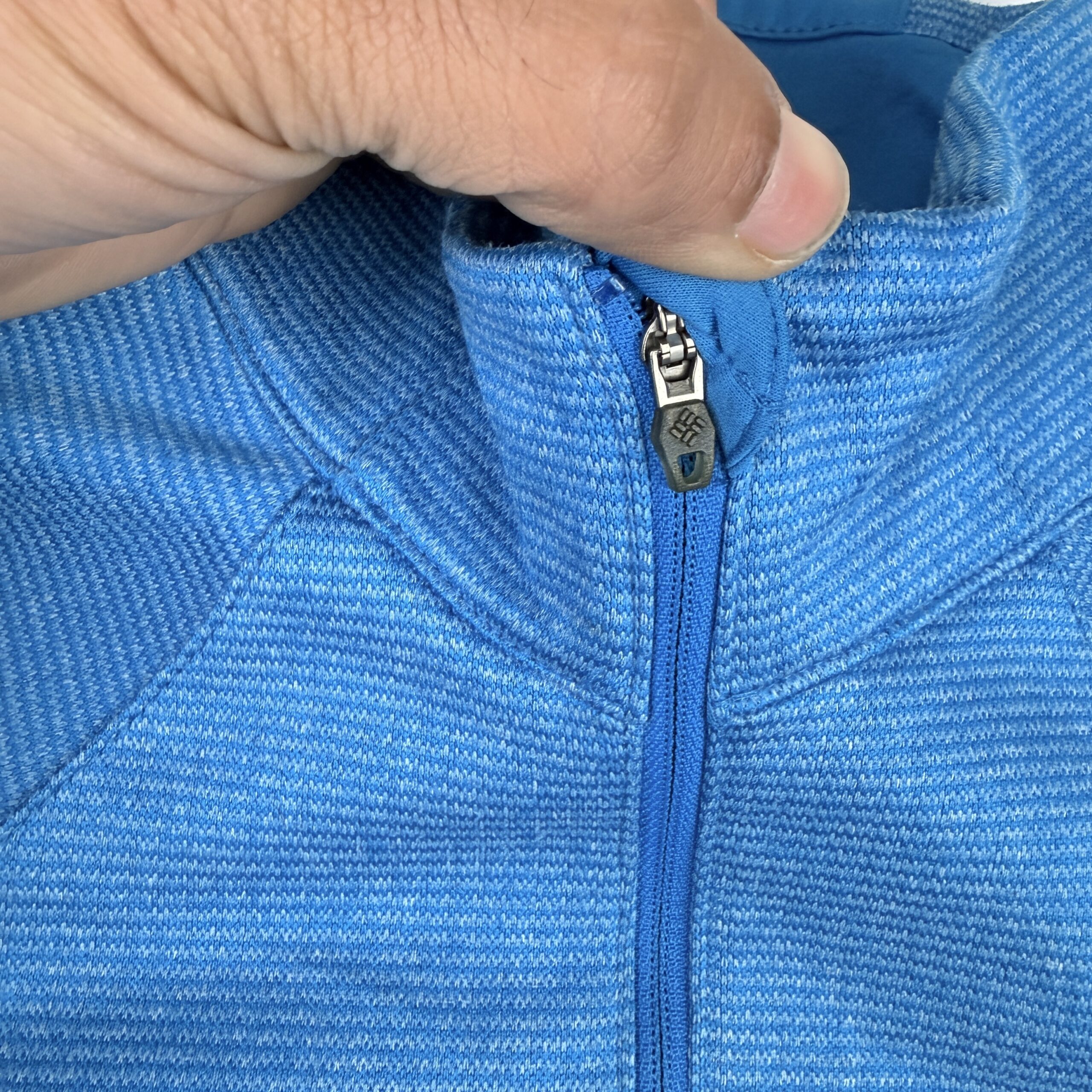 Polerón Técnico Columbia 1/4 Zip Azul Turquesa Talla L Mujer - Imagen 4