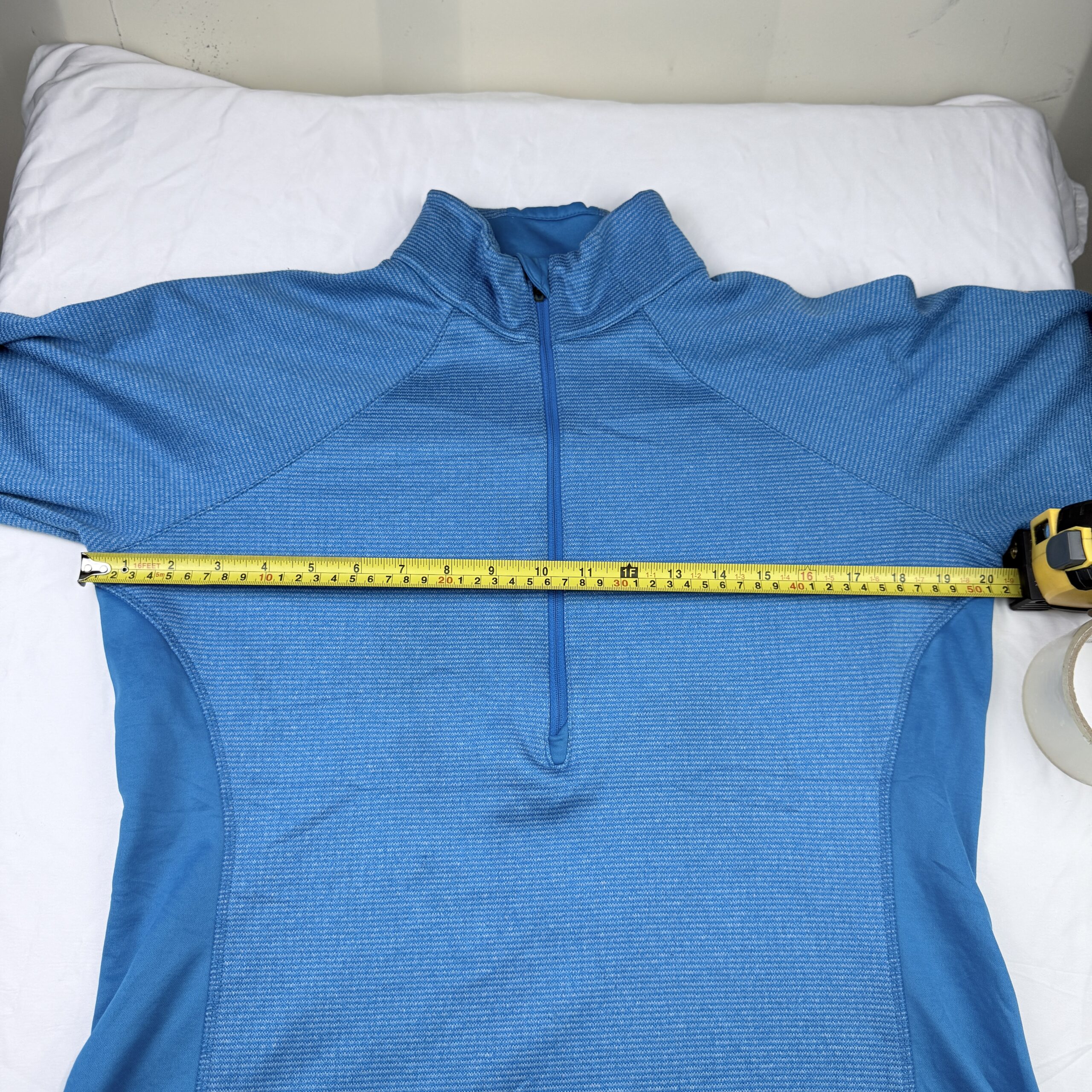 Polerón Técnico Columbia 1/4 Zip Azul Turquesa Talla L Mujer - Imagen 7