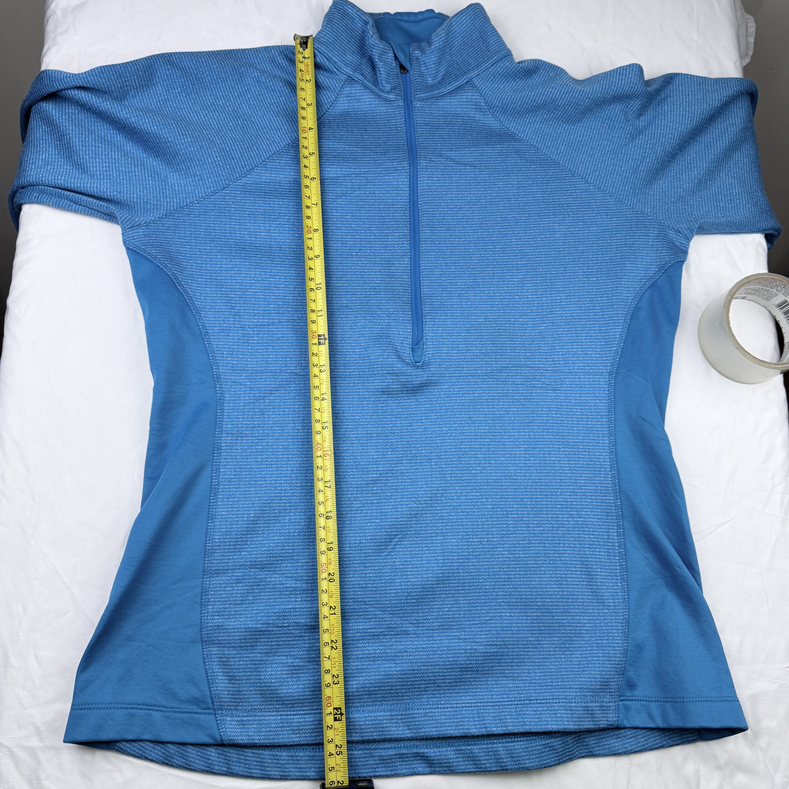 Polerón Técnico Columbia 1/4 Zip Azul Turquesa Talla L Mujer - Imagen 8