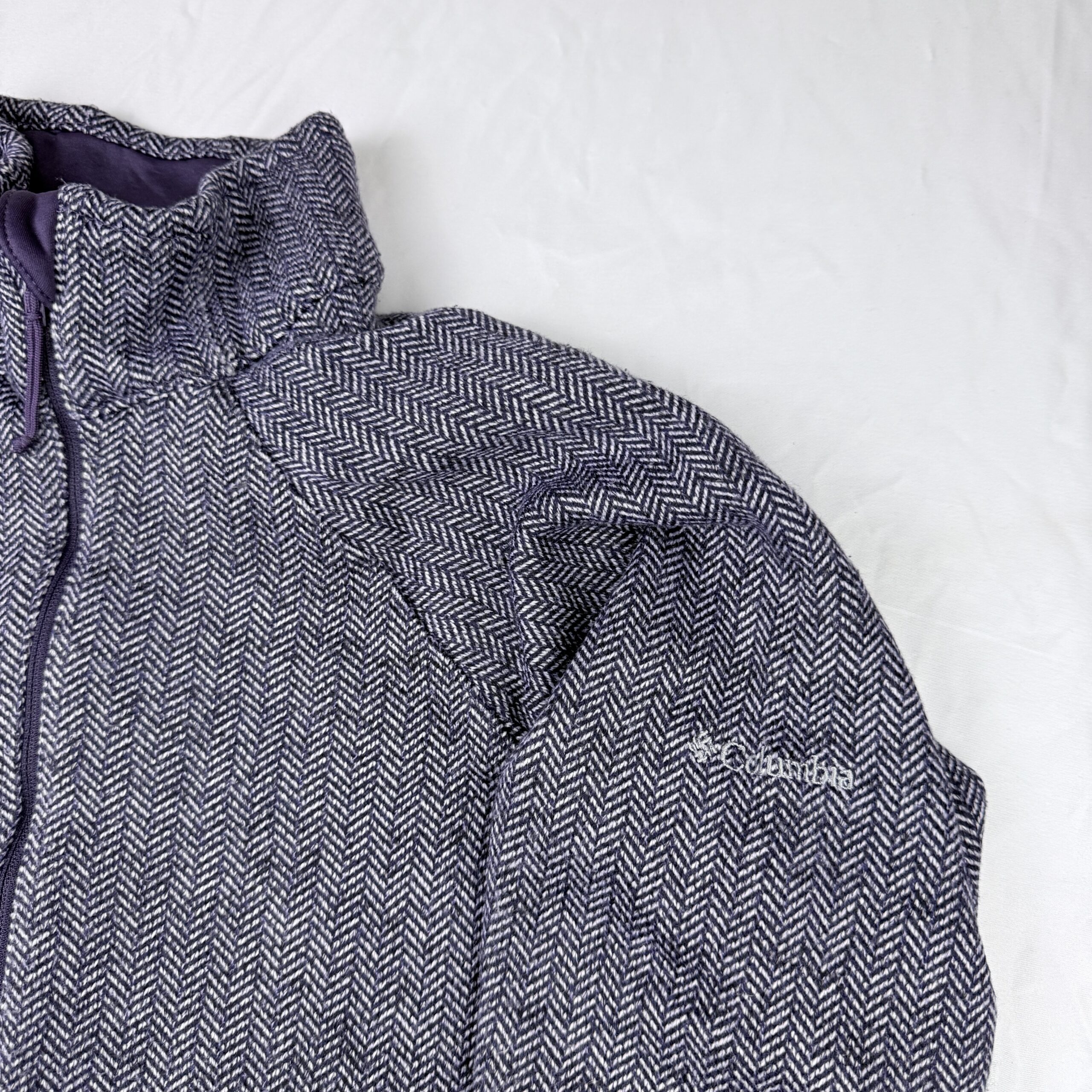 Polar Columbia Morada Texturada Talla L Mujer - Imagen 3