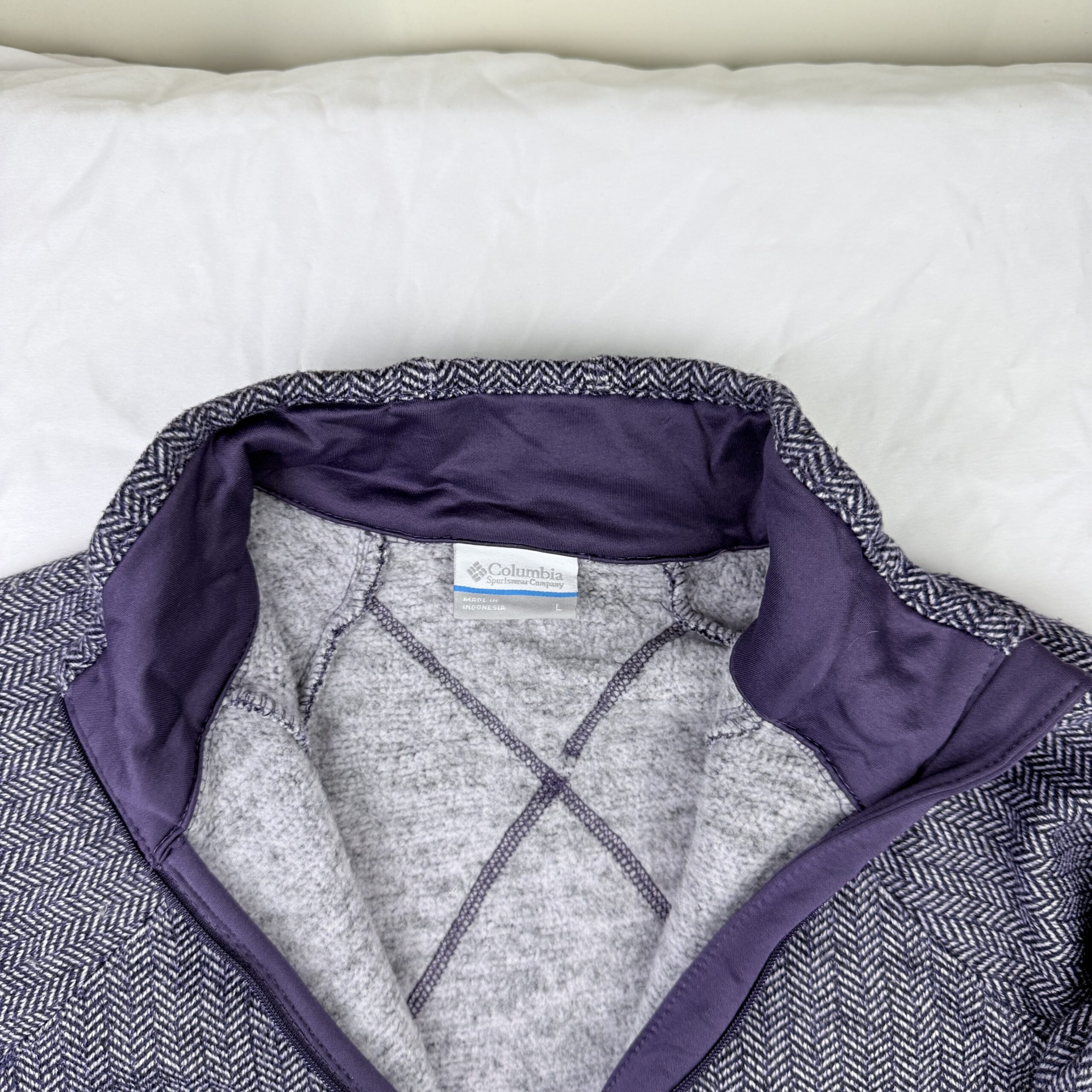 Polar Columbia Morada Texturada Talla L Mujer - Imagen 4