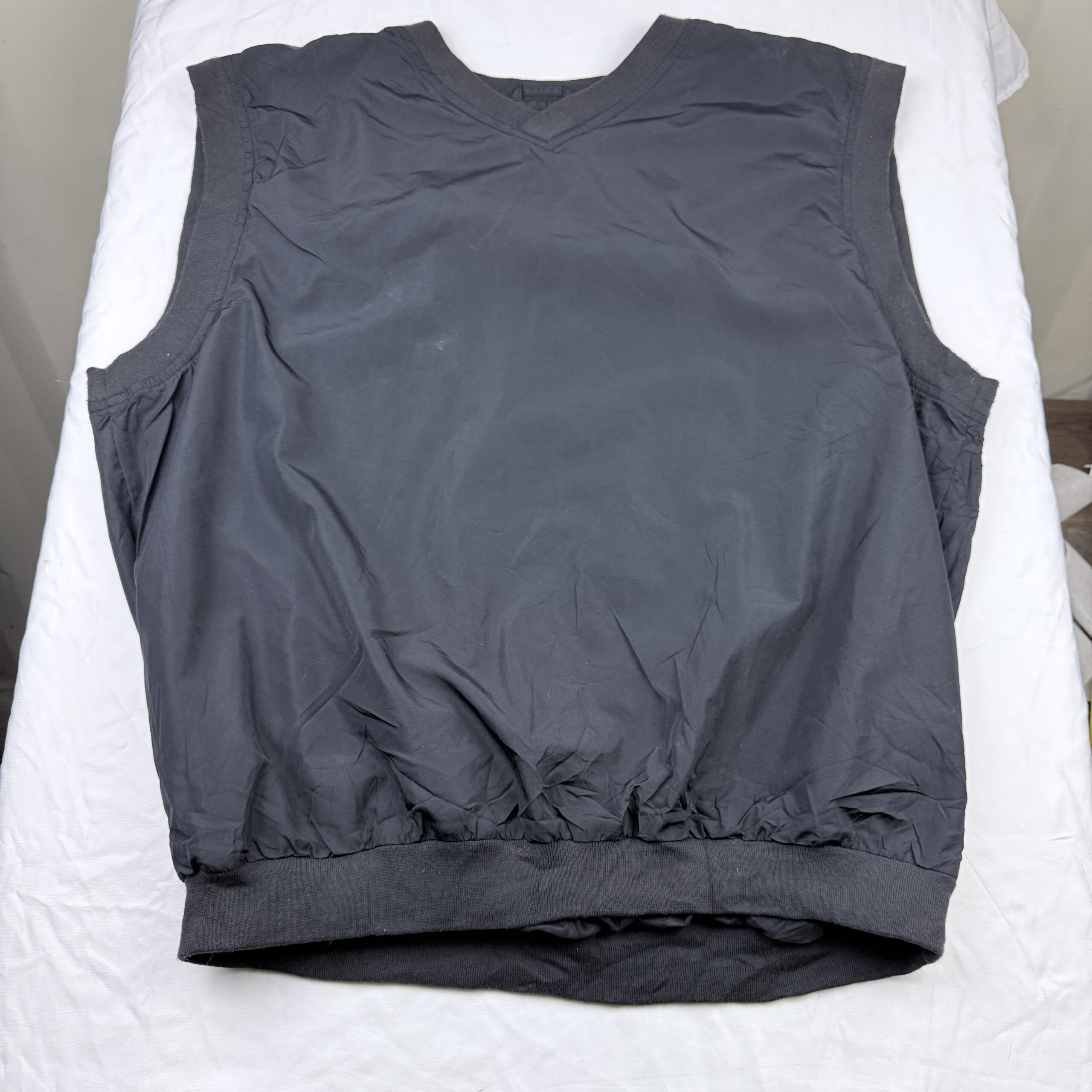 Chaleco Cortavientos Columbia Negro Corto Talla XL Hombre