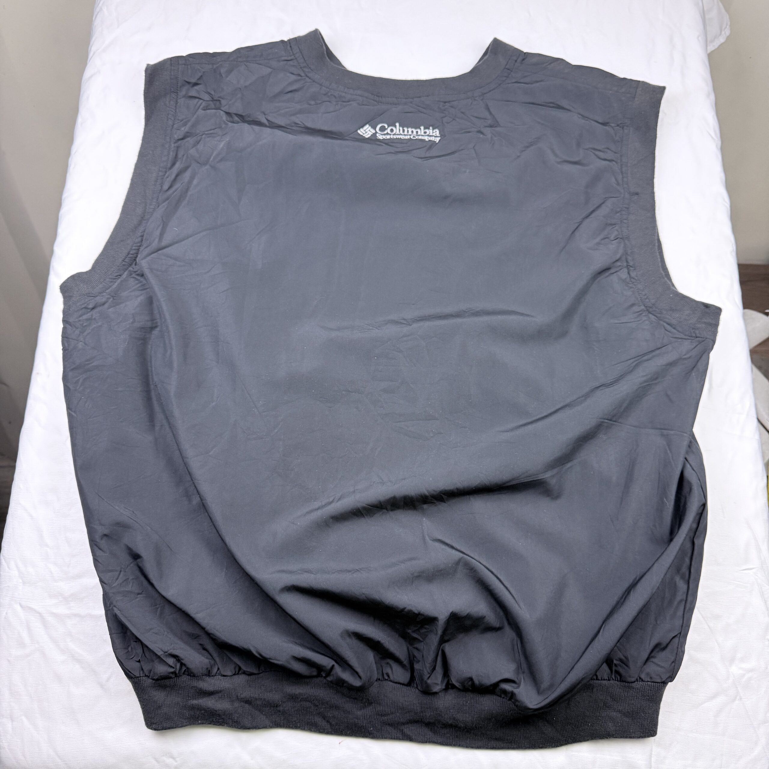 Chaleco Cortavientos Columbia Negro Corto Talla XL Hombre - Imagen 2