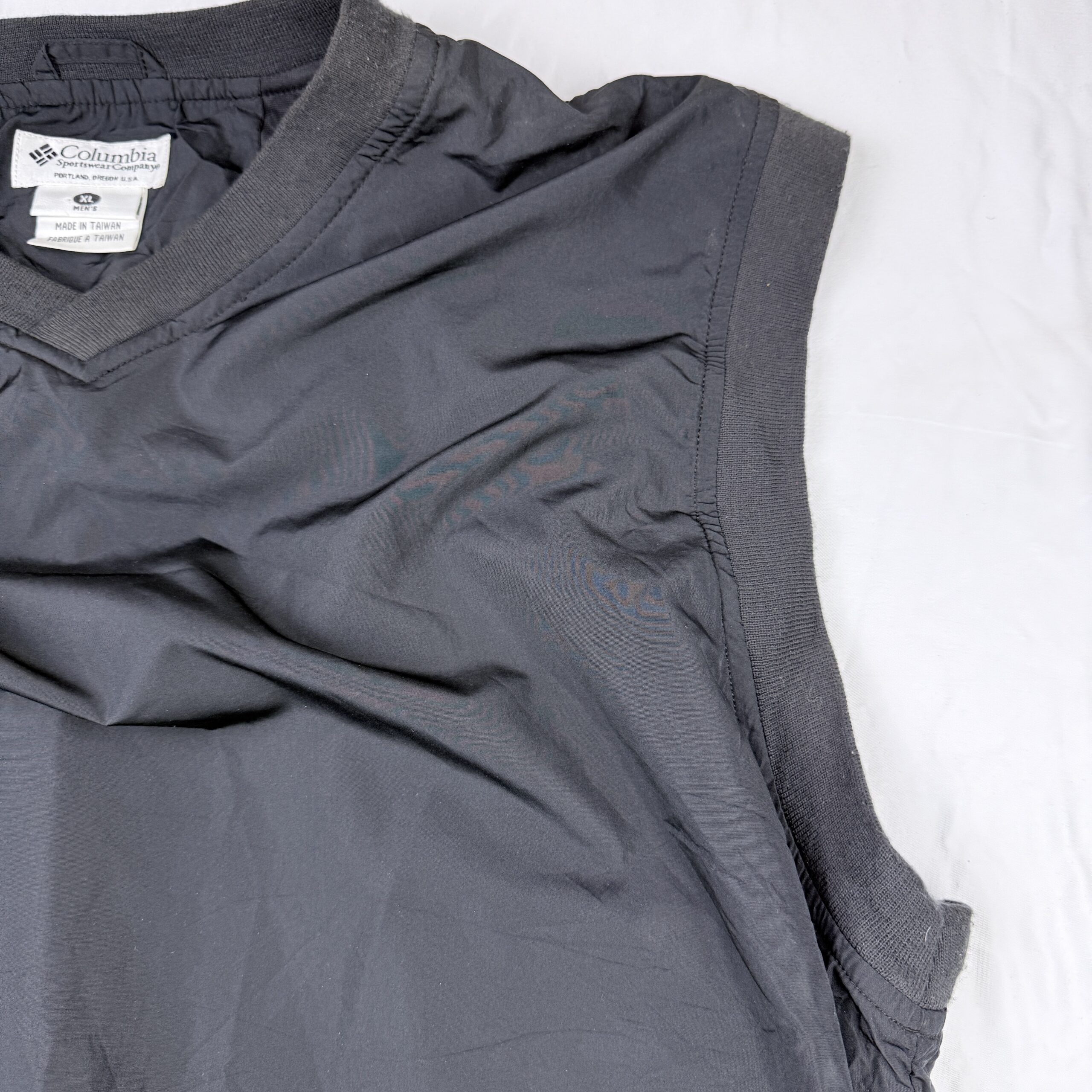 Chaleco Cortavientos Columbia Negro Corto Talla XL Hombre - Imagen 4
