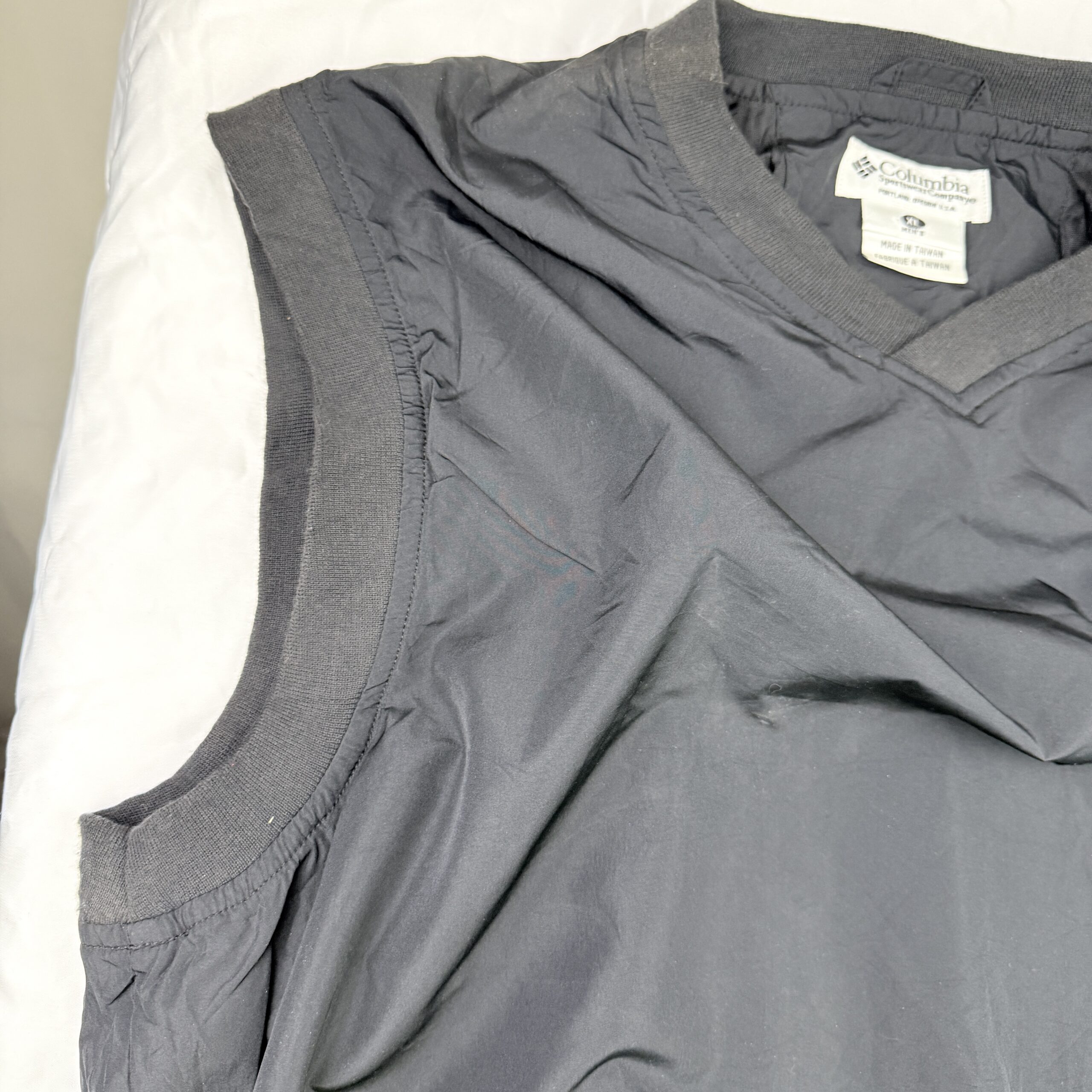 Chaleco Cortavientos Columbia Negro Corto Talla XL Hombre - Imagen 5