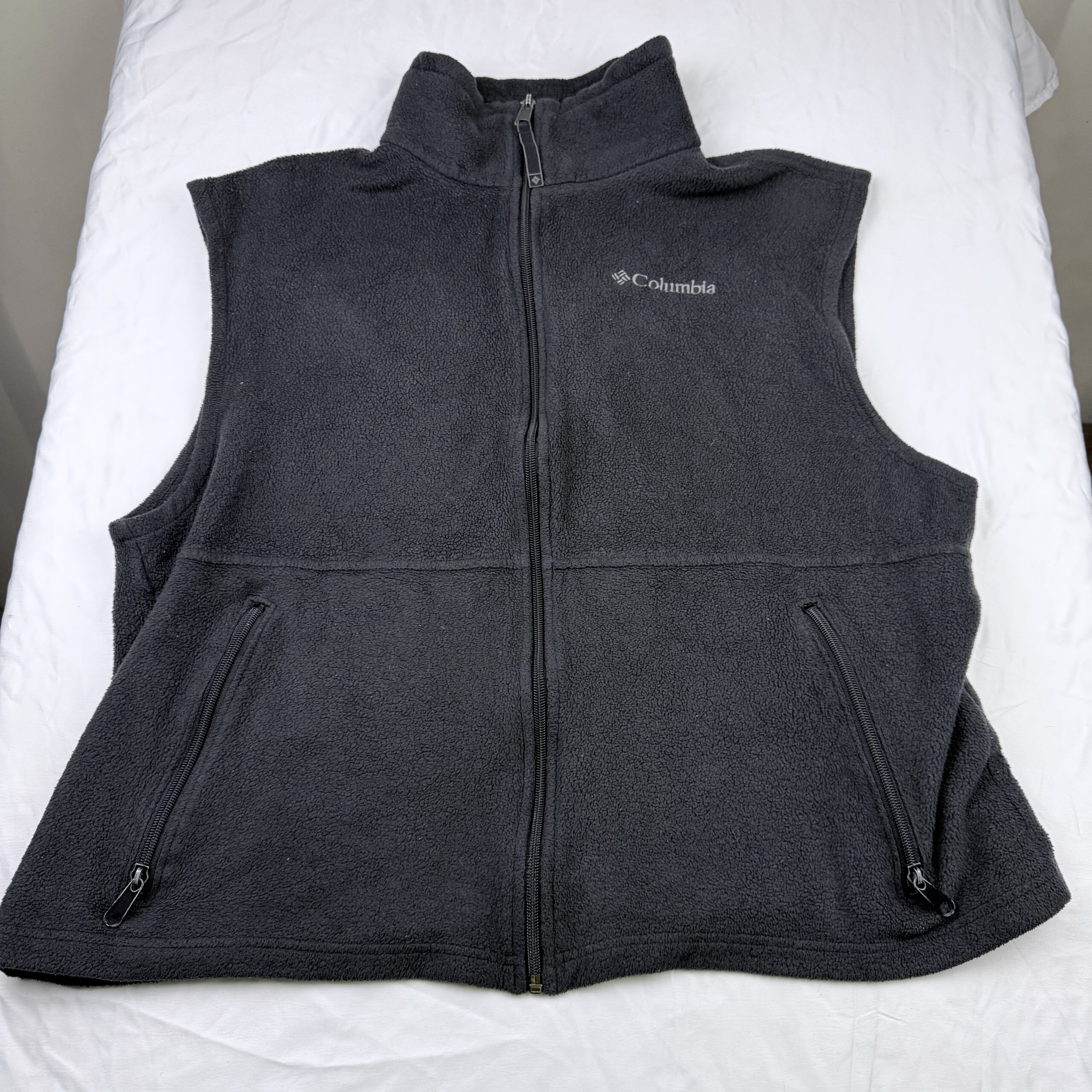 Chaleco de Polar Columbia Gris Oscuro Talla M Hombre