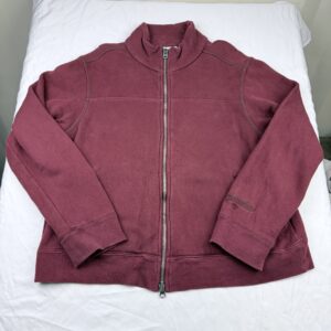 Polerón Columbia Burdeo Full Zip — Talla L Mujer