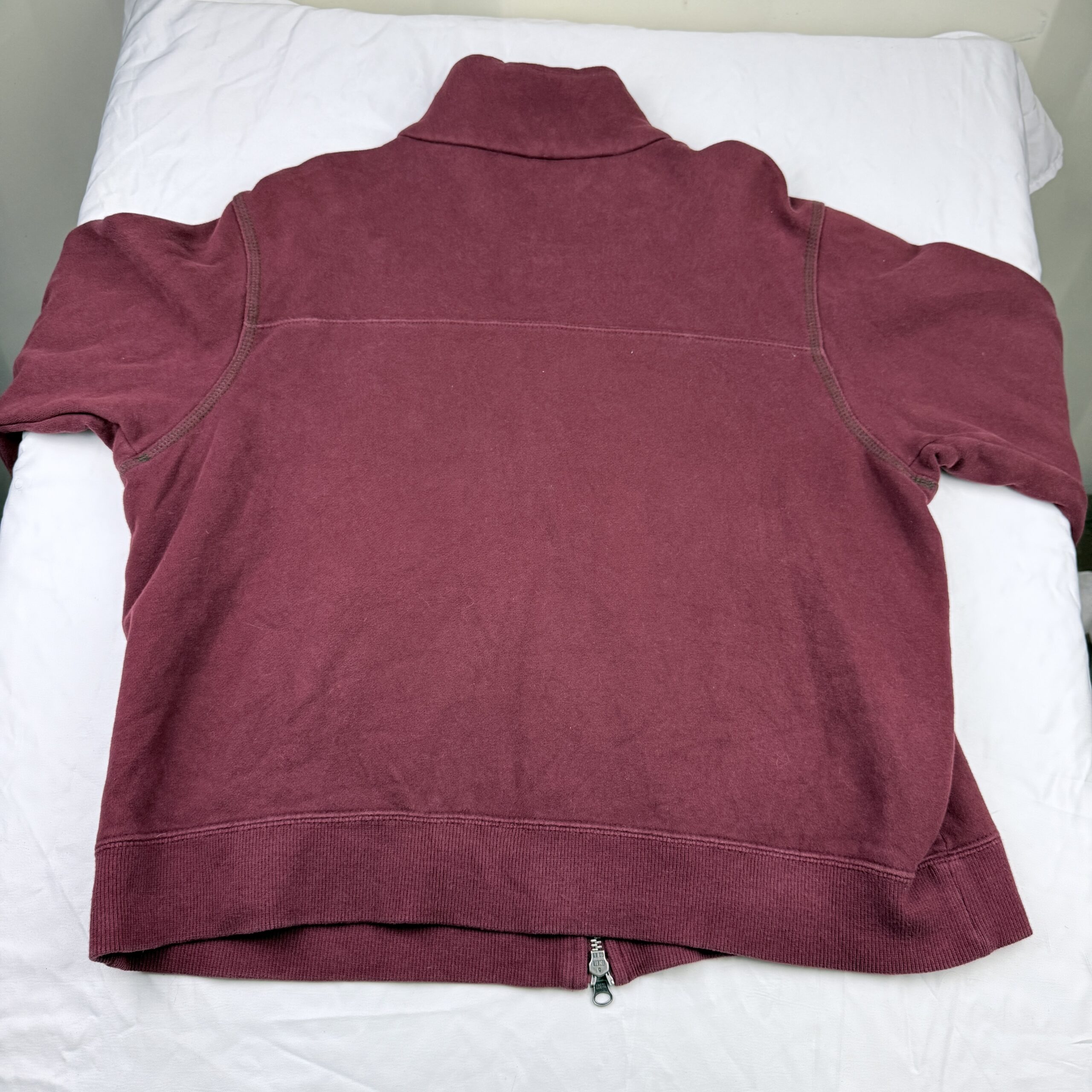 Polerón Columbia Burdeo Full Zip — Talla L Mujer - Imagen 5