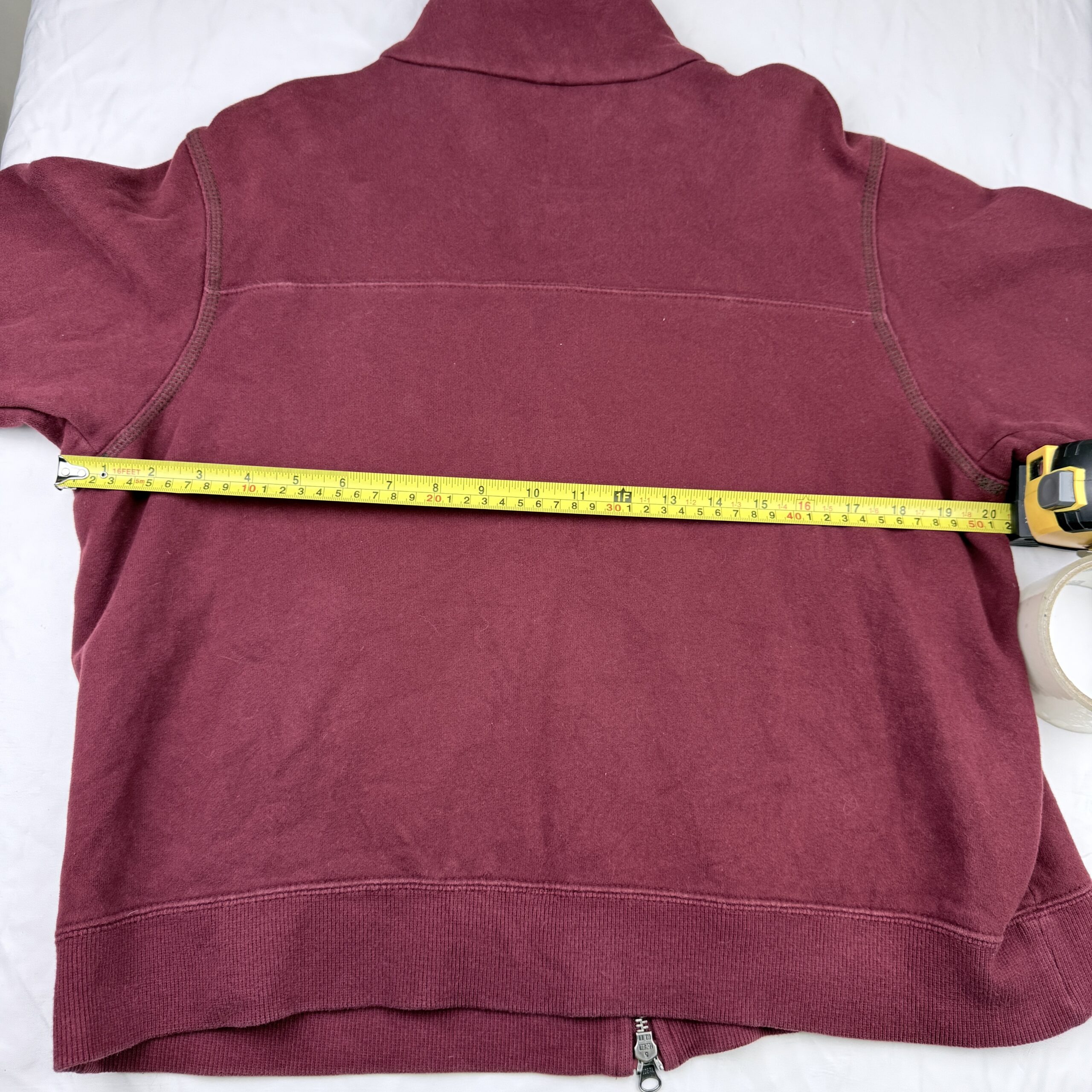 Polerón Columbia Burdeo Full Zip — Talla L Mujer - Imagen 6