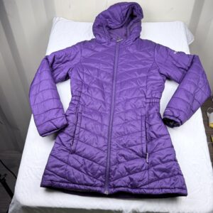 Parka Columbia Omni-Heat Morada — Talla L Juvenil (Sirve como XS Adulto)