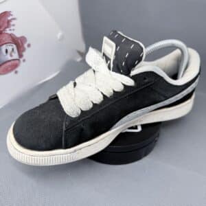 Puma Suede Low Negro/Gris Caña Baja Talla 41