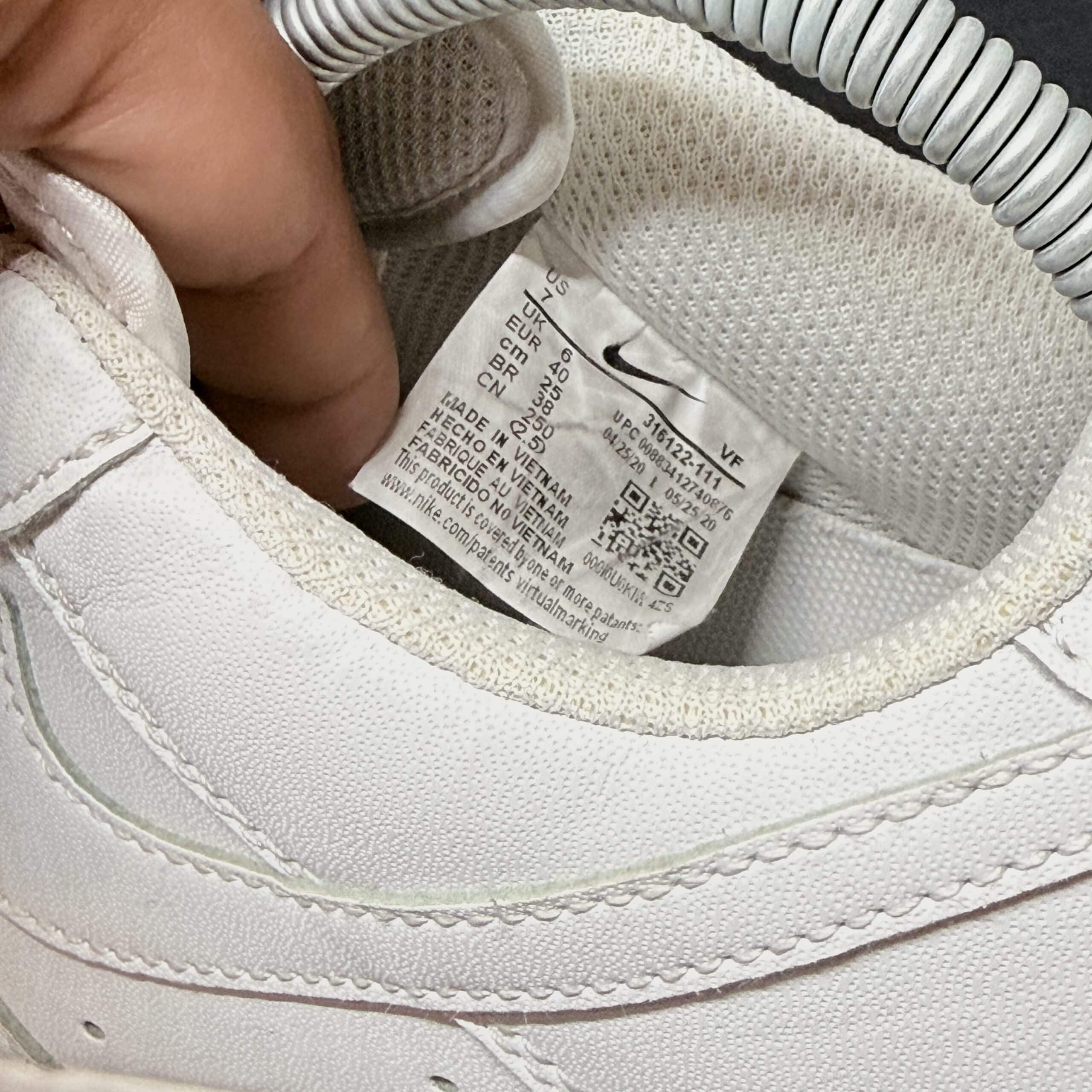Nike Air Force 1 Low '07 Blancas Talla 40 - Imagen 8