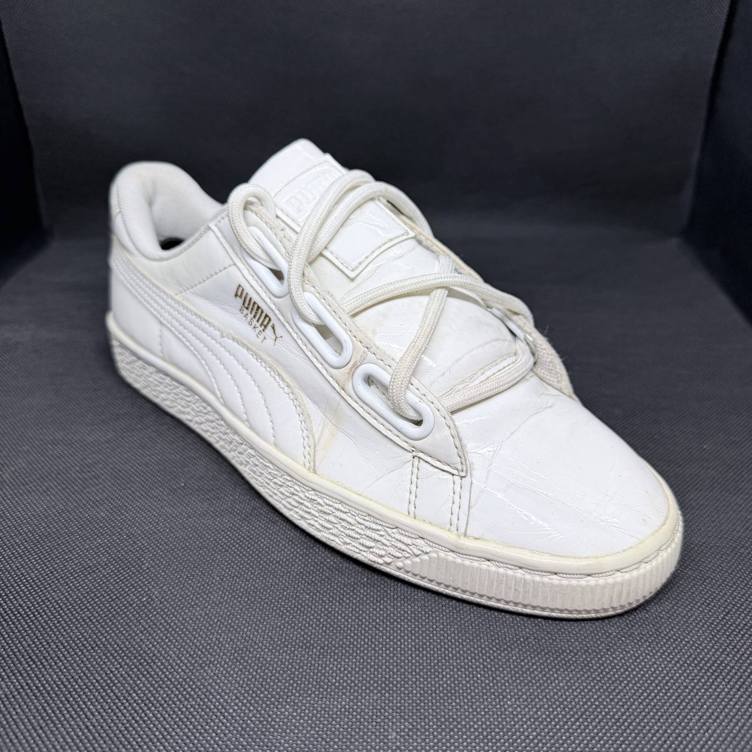 Puma Basket Heart Patent Blanco Mujer Talla 37 - Imagen 3