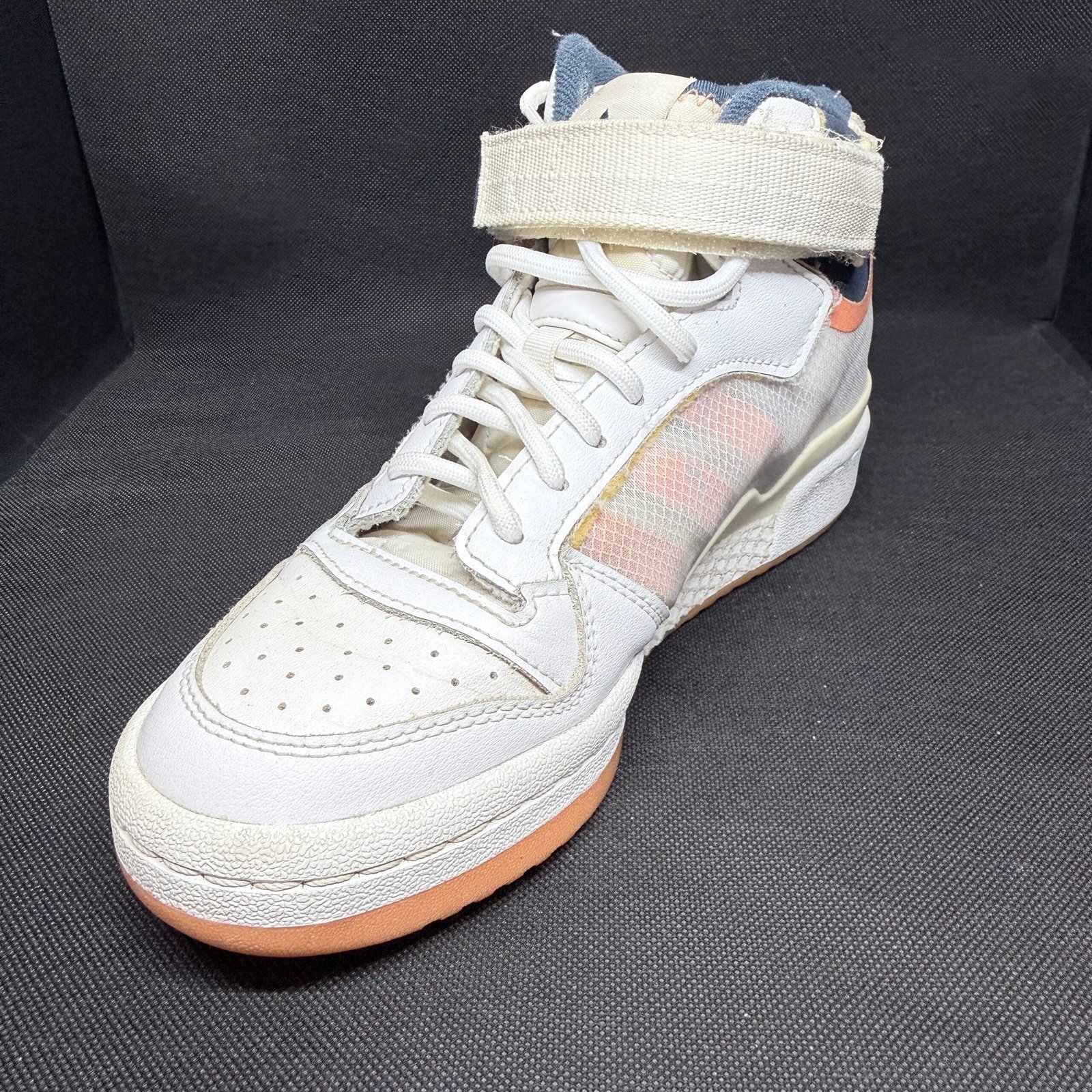 Adidas Forum Mid TT Blanco Acid Anaranjado Talla 38 - Imagen 2