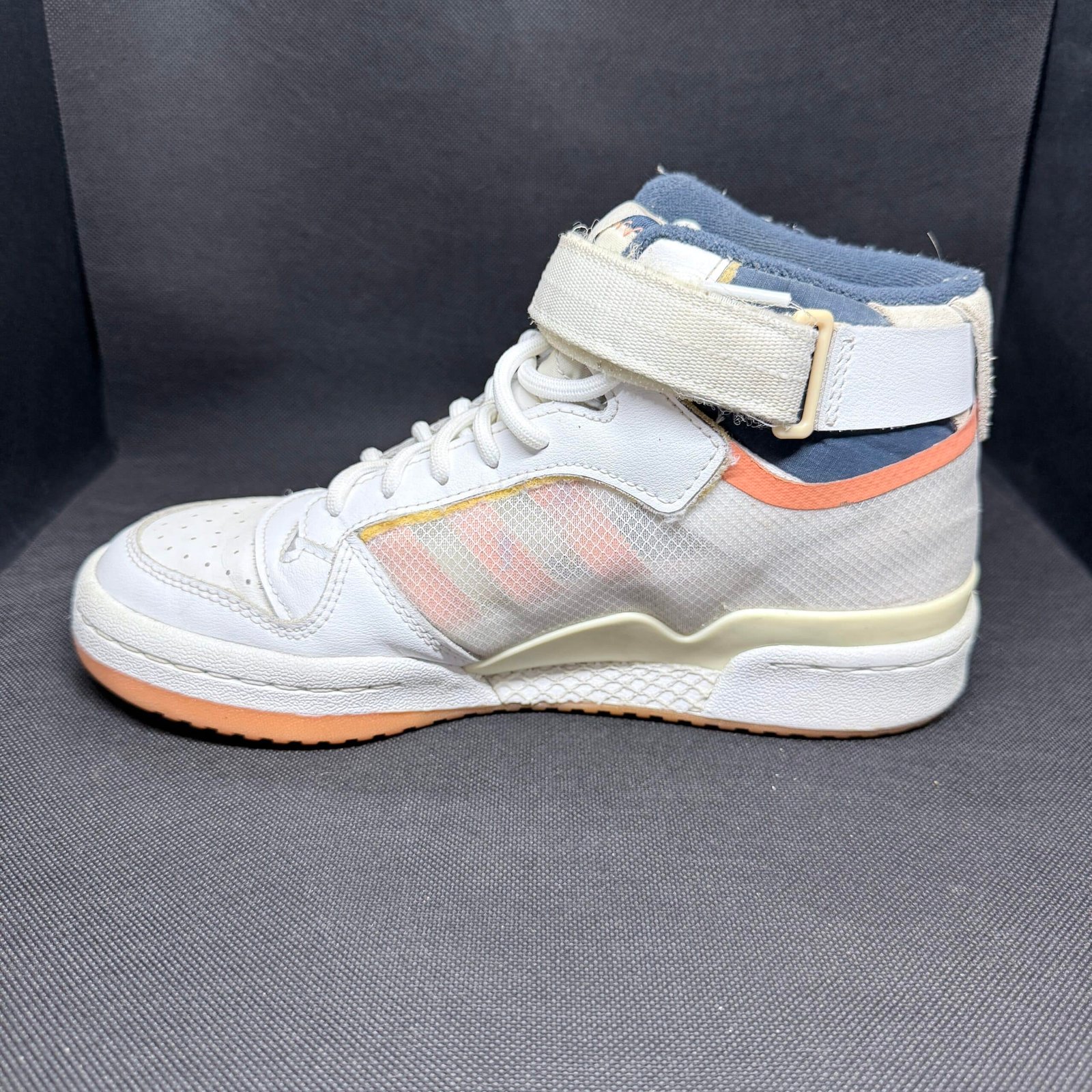 Adidas Forum Mid TT Blanco Acid Anaranjado Talla 38 - Imagen 4