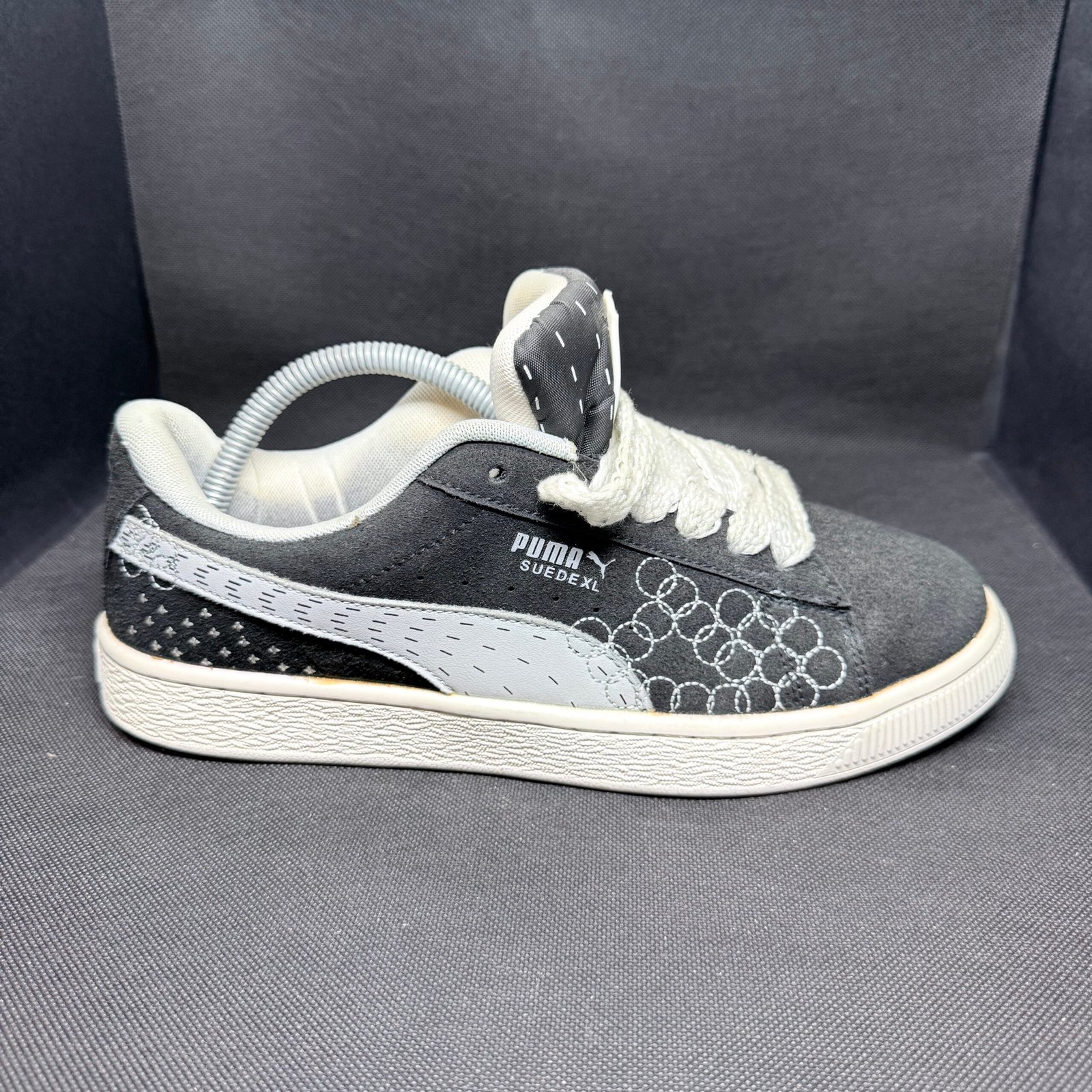 Puma Suede Low Negro/Gris Caña Baja Talla 41 - Imagen 3