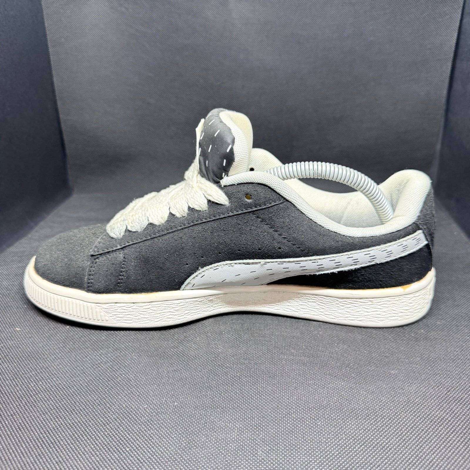 Puma Suede Low Negro/Gris Caña Baja Talla 41 - Imagen 4