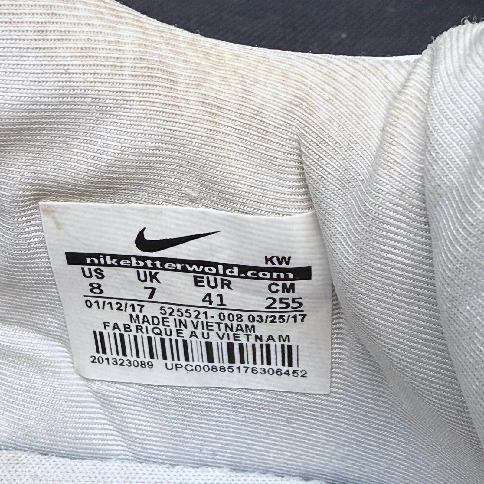 Nike Dunk Low White Black Gum - Talle 41 (US 8 / 25.5 CM) - Imagen 8