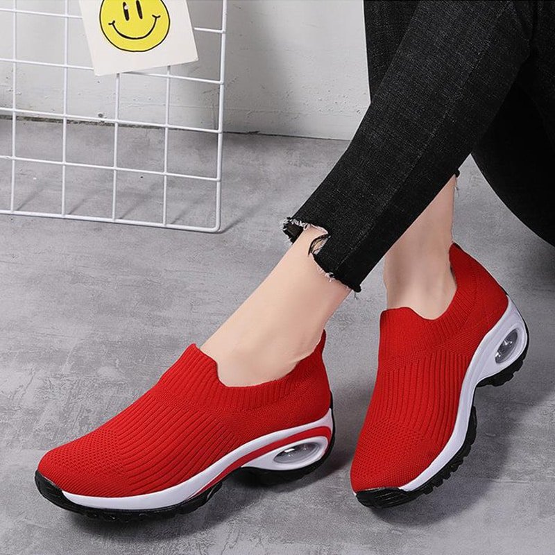 Zapatillas para mujer con amortiguación de aire y malla transpirable - Imagen 6